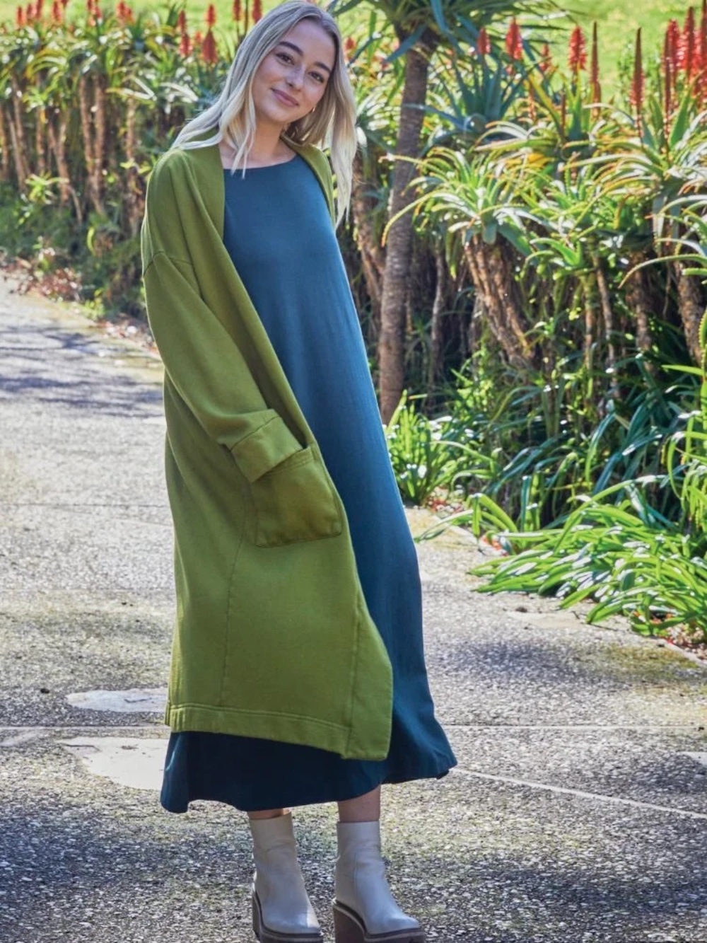 NWT Bryn Walker Didion Coat Green Fleece XL